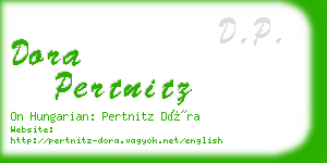 dora pertnitz business card